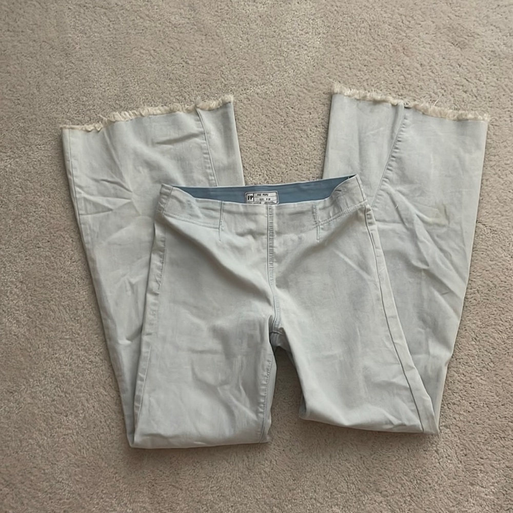 Free people elastic waist flare jeans size 29
